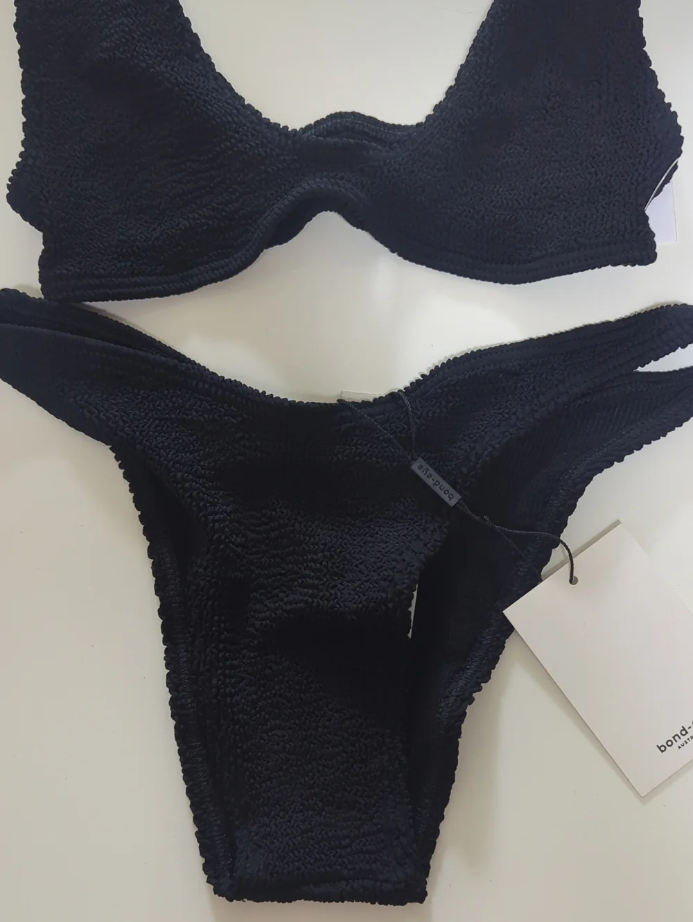 NWT Black Bond -Eye BIKINI SET 🖤 Scout Top 🖤Scene bottom 🖤 ONE SIZE NEW - Picture 2 of 10